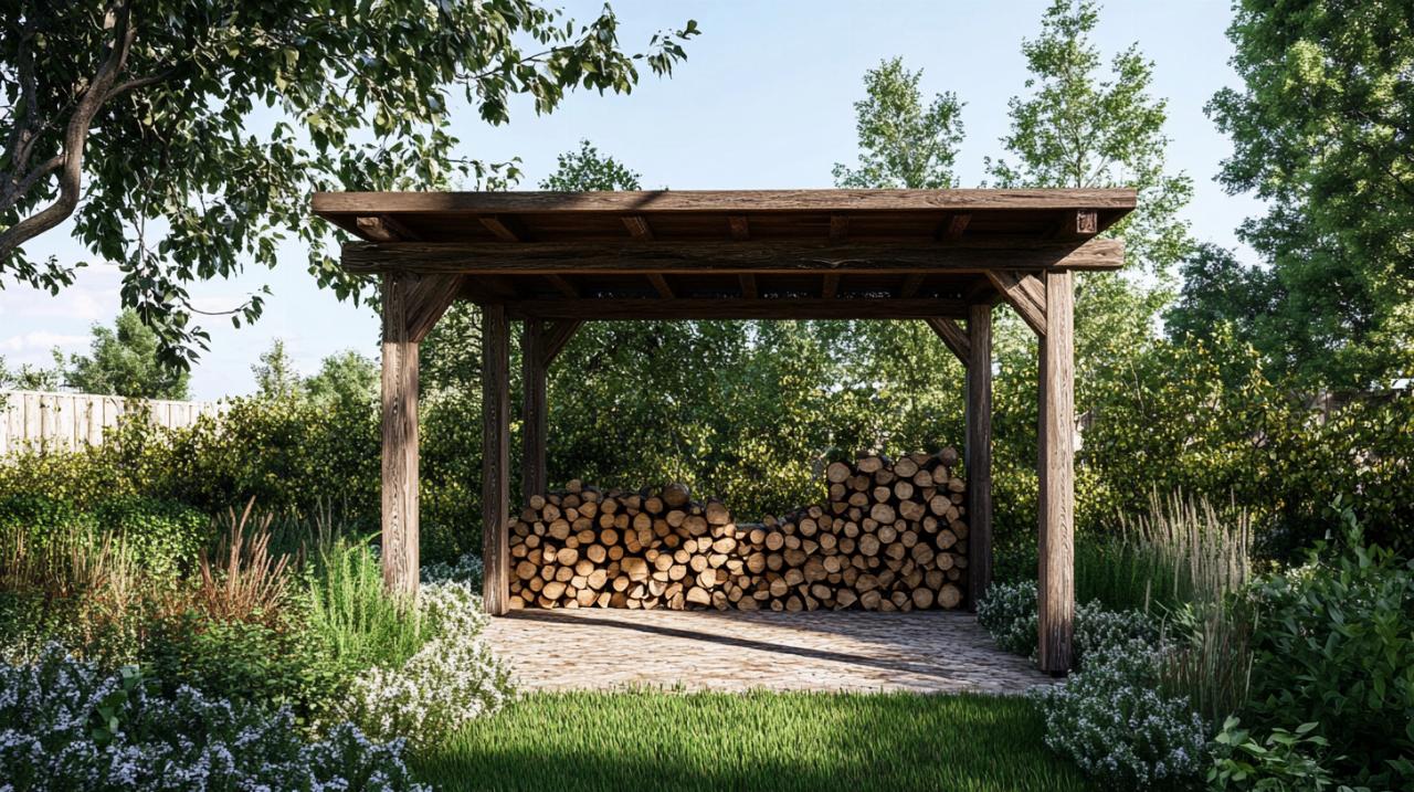 ¿Cómo construir un refugio (cobertizo) para su leña? Todo lo que necesitas saber sobre permisos de construcción